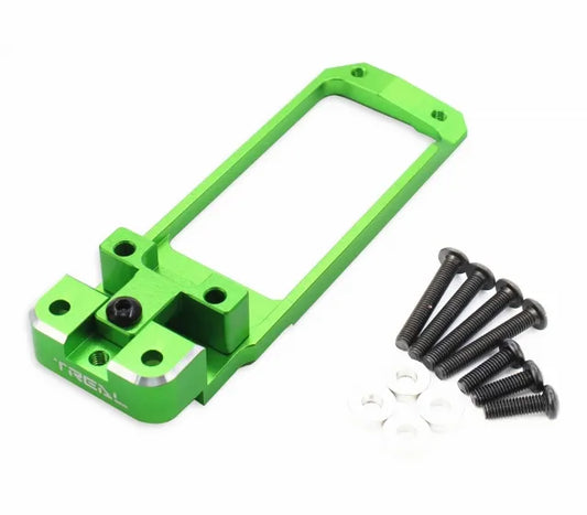 TREAL SCX6 Servo Mount Aluminum 7075 CNC Machined, Adjustable Size for Bigger Servo Full-Support Servo Bracket Compatible with Axial SCX6