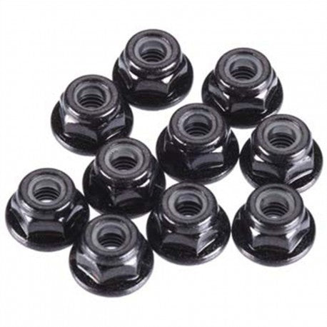 TEAM KNK (10 pcs) 4mm Flanged Nylock (Wheel Nuts)