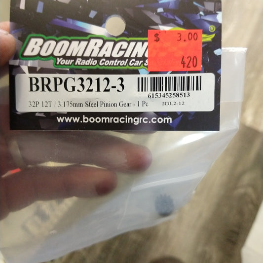 BOOM RACING 32P 12T 3.15 STEEL PINION