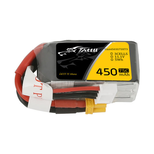 Tattu Lipo 450mAh 11.1V 75C 3S XT30