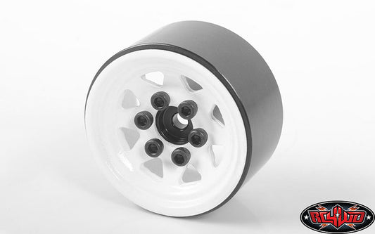 RC4WD Stamped Steel 1.0'' Stock Beadlock Wheels (White)